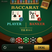 SpinMills - Baccarat Table Game - Online Casino